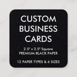 カスタムでパーソナライズな名刺の空白のなテンプレート スクエア名刺