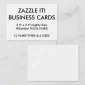 カスタムでパーソナライズな名刺の空白のなテンプレート 名刺 (正面/裏面)