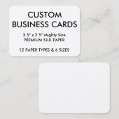 カスタムでパーソナライズな名刺の空白のなテンプレート 名刺 (正面/裏面)