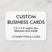 カスタムでパーソナライズな名刺の空白のなテンプレート 名刺 (正面)