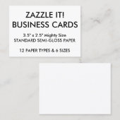 カスタムでパーソナライズな名刺の空白のなテンプレート 名刺 (正面/裏面)