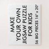 カスタムでパーソナライズな子供のジグソーパズル56の大きいPC ジグソーパズル (縦)