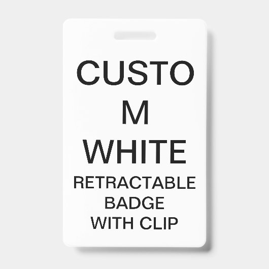 カスタムでパーソナライズな引き込み式のバッジ及びクリップ バッジ (正面)