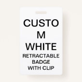 カスタムでパーソナライズな引き込み式のバッジ及びクリップ バッジ (正面)