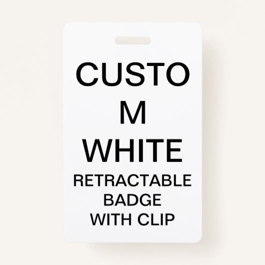 カスタムでパーソナライズな引き込み式のバッジ及びクリップ バッジ (正面)