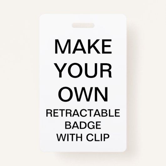 カスタムでパーソナライズな引き込み式のバッジ及びクリップ バッジ (正面)