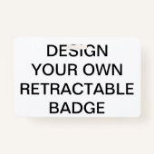 カスタムでパーソナライズな引き込み式のバッジ及びクリップ バッジ (正面)