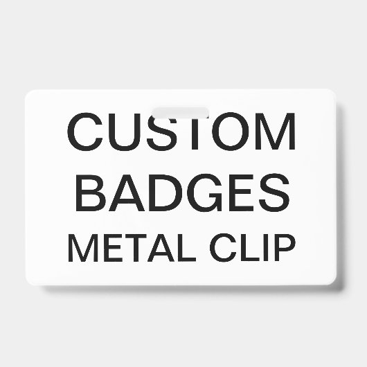 カスタムでパーソナライズな引き込み式クリップバッジ バッジ (Front)