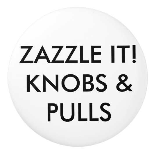 カスタムでパーソナライズな引出しのキャビネットドアのノブのブランク セラミックノブ (正面)