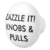 カスタムでパーソナライズな引出しのキャビネットドアのノブのブランク セラミックノブ (右)