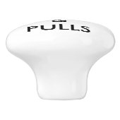 カスタムでパーソナライズな引出し、キャビネットまたはドア・ノブ セラミックノブ (側面)