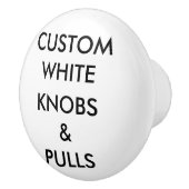 カスタムでパーソナライズな引出し、キャビネットまたはドア・ノブ セラミックノブ (右)