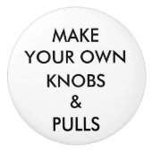 カスタムでパーソナライズな引出し、キャビネットまたはドア・ノブ セラミックノブ (正面)