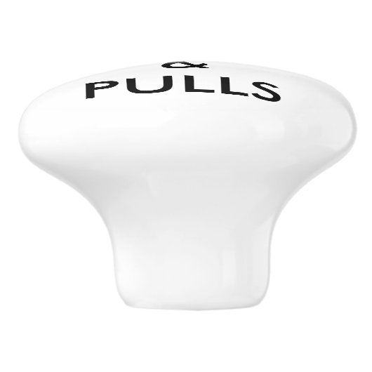 カスタムでパーソナライズな引出し、キャビネットまたはドア・ノブ セラミックノブ (側面)