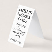 カスタムでパーソナライズな折られたテントの名刺 名刺 (正面)