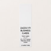 カスタムでパーソナライズな折られたテントの名刺 名刺 (外部フラット)