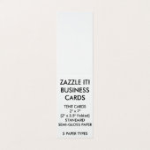 カスタムでパーソナライズな折られたテントの名刺 名刺 (外部フラット)