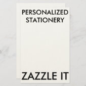 カスタムでパーソナライズな文房具のブランクのテンプレート 便箋 (正面/裏面)