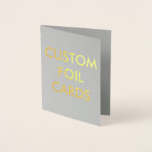 カスタムでパーソナライズな金ゴールドホイルの挨拶状