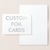 カスタムでパーソナライズな銀ぱくの挨拶状 箔カード (ディスプレー)