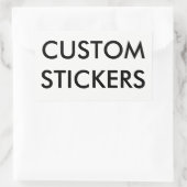 カスタムでパーソナライズな長方形のステッカーのブランク 長方形シール (バッグ)