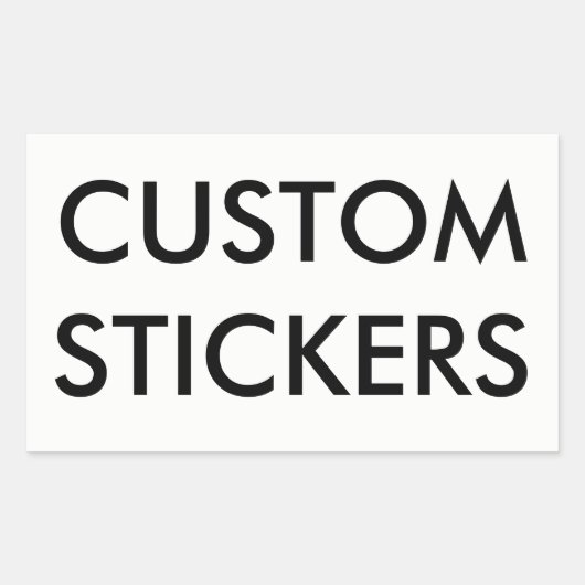 カスタムでパーソナライズな長方形のステッカーのブランク 長方形シール (正面)