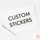 カスタムでパーソナライズな長方形のステッカーのブランク 長方形シール (封筒)