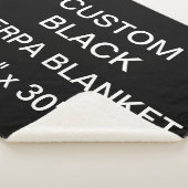 カスタムでパーソナライズな黒40" x 30" Sherpa毛布 シェルパブランケット (3/4)