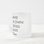 カスタムでパーソナライズな10ozによって曇らされるビールガラス フロストグラスマグカップ (正面左)