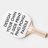 カスタムでパーソナライズな2味方されたプリントの卓球ラケット 卓球ラケット (横)