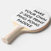 カスタムでパーソナライズな2味方されたプリントの卓球ラケット 卓球ラケット (正面アングル)