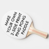 カスタムでパーソナライズな2味方されたプリントの卓球ラケット 卓球ラケット (横)