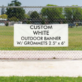 カスタムでパーソナライズな2.5' x 6"屋外の旗 横断幕 (インサイチュ)