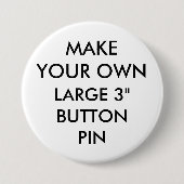 カスタムでパーソナライズな3"大きいボタンPinのバッジ 缶バッジ (正面)