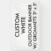 カスタムでパーソナライズな3' x 5"屋外の旗 横断幕 (縦)