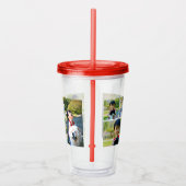 カスタムでパーソナライズな4つの写真のフルカラーのギフト アクリルタンブラー (右)