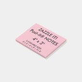 カスタムでパーソナライズな4" x 3"後it®ノートのブランク ポストイット (アングル)