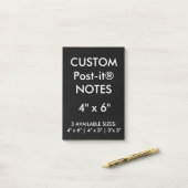 カスタムでパーソナライズな4" x 6"後it®ノートのブランク ポストイット (デスク上)
