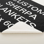 カスタムでパーソナライズな50" x 60" Sherpa毛布のブランク シェルパブランケット (3/4)