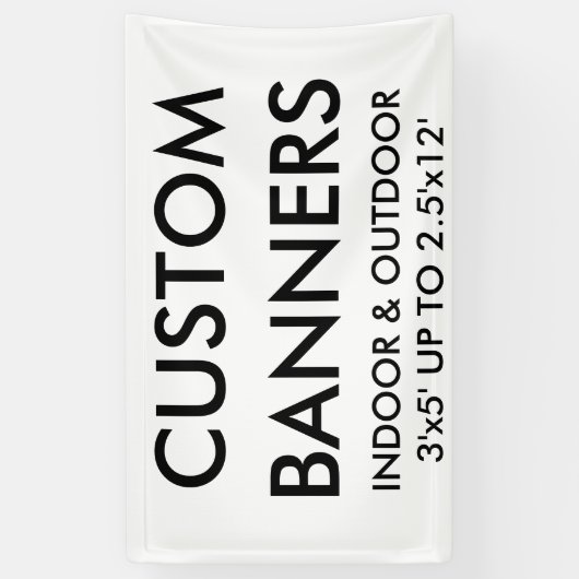 カスタムでパーソナライズな5' x3の旗のブランクのテンプレート 横断幕 (縦)