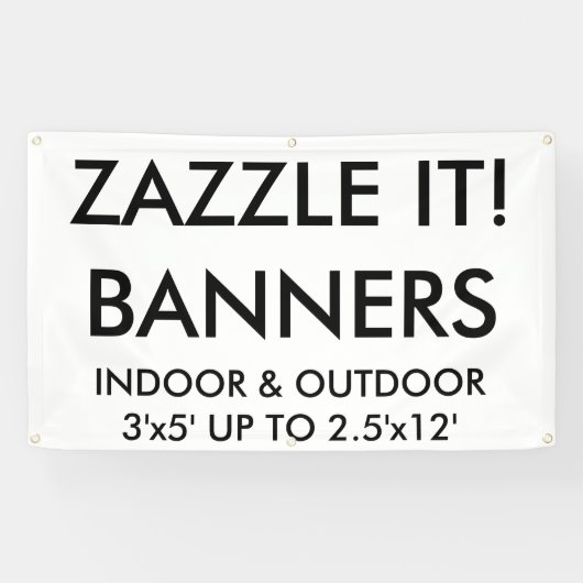 カスタムでパーソナライズな5' x3の旗のブランクのテンプレート 横断幕 (横)