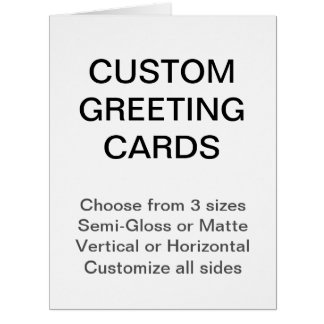 カスタムでパーソナライズな8.5" x 11"無光沢の挨拶状