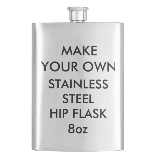 カスタムでパーソナライズな8ozステンレス鋼のスキットル フラスク (正面)