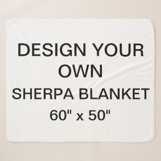 カスタムでパーソナライズなMed。 60" x 50" Sherpa毛布 シェルパブランケット