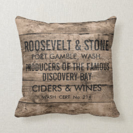 カスタムでフェイクな船積みの木枠 クッション