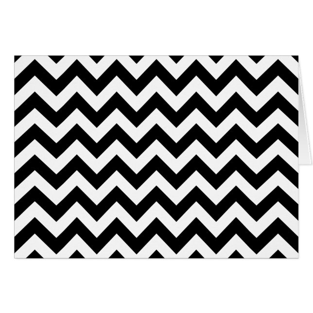 カスタムでモダンで大きい白黒シェブロン (正面横)