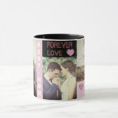 カスタムでモダンで粋な文字および写真 マグカップ (中央)