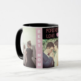 カスタムでモダンで粋な文字および写真 マグカップ