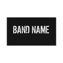 カスタムでモダンで黒く及び白いバンド