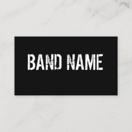 カスタムでモダンで黒く及び白いバンド 名刺